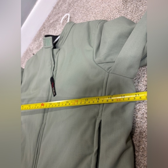 L.L. Bean Canvas Light Sage Green fleece lined women’s small cropped - Picture 7 of 14